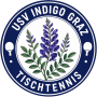 Logo USV Indigo Graz mit Indigopflanze